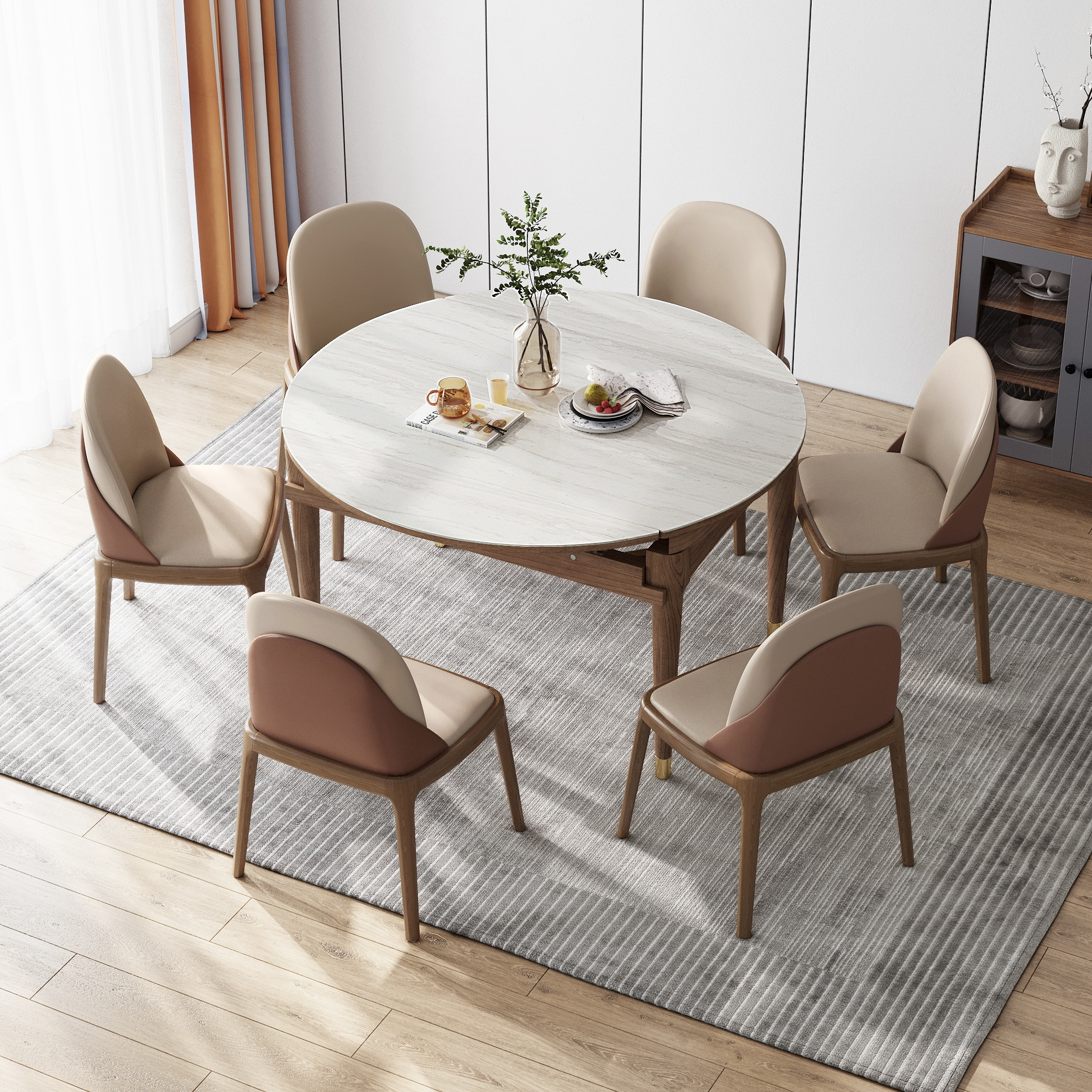 Dea Dining Set (Extendable)