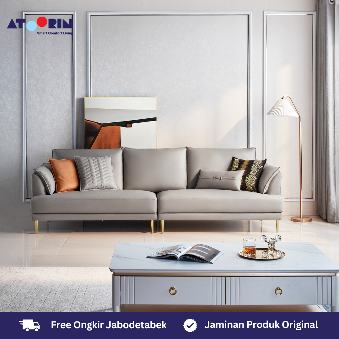 Haru Sofa in Grey (Three Seater)