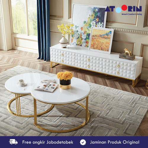 Statuario TV Console